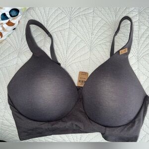 Pink! Charcoal Bra